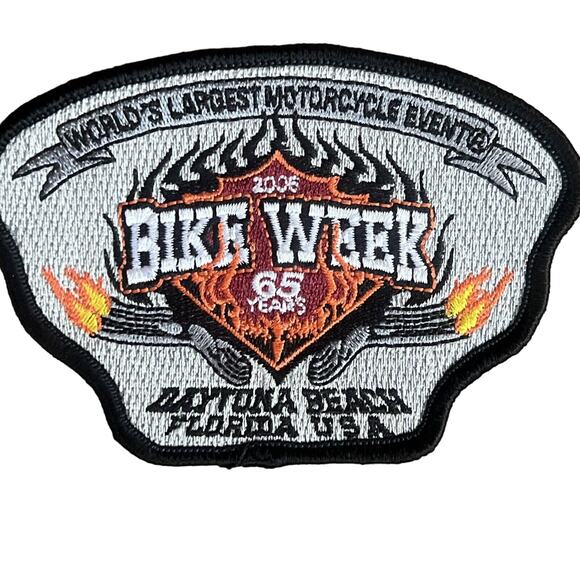 2006 Daytona Beach Bike Week 65 Years Iron On Motorcycle Patch Biker New - Picture 1 of 3